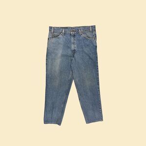 90s Levi's 36x32 orange tab 550 jeans, vintage mens medium wash blue pants